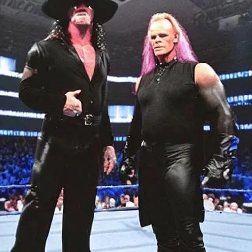 Prompt: WWE Undertaker and Sting