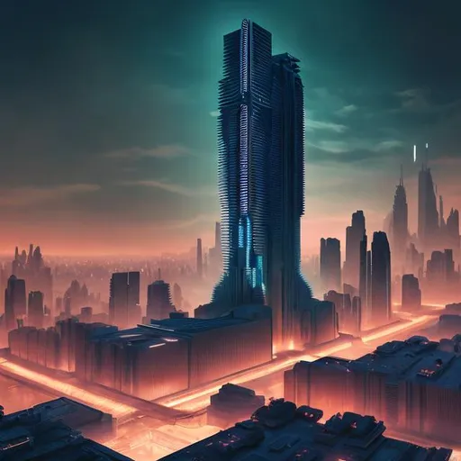 Prompt: 4k ultra clear brutalism architecture. Blade Runner 2049 colour scheme