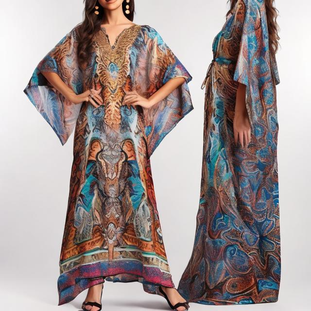 Dress with kaftan tyle | OpenArt