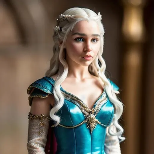 Daenerys Targaryen, cyborg ((beautiful face)), ((cir