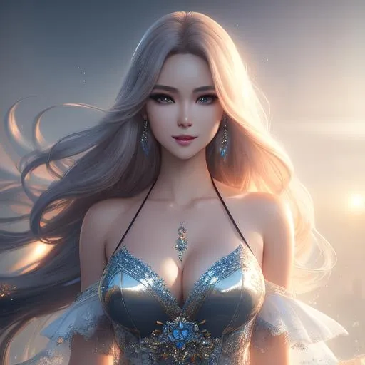 Prompt: splash art, by Greg rutkowski, hyper detailed perfect face,

beautiful kpop idol walking, full body, long legs, perfect body,

high-resolution cute face, perfect proportions,smiling, intricate hyperdetailed hair, light makeup, sparkling, highly detailed, intricate hyperdetailed shining eyes,  

Elegant, ethereal, graceful,

HDR, UHD, high res, 64k, cinematic lighting, special effects, hd octane render, professional photograph, studio lighting, trending on artstation