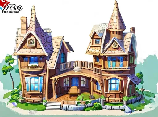 Prompt: 2d stylized House design