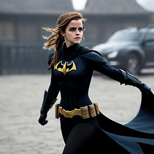 Prompt: emma watson as batman