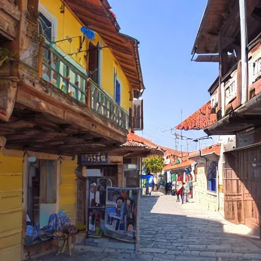 Prompt: old Nessebar town
