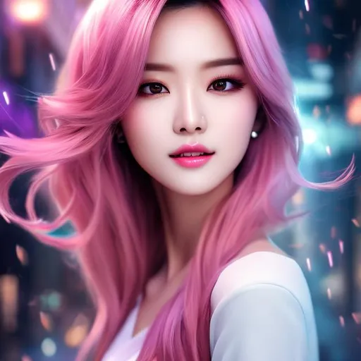 Prompt: splash art, HDR, UHD, high res, 64k, cinematic lighting, special effects, hd octane render, professional photograph, studio lighting, K-pop idol, girl in cafe, splash art, hyper detailed perfect face, beautiful child, full body, long legs, perfect body, high-resolution cute face, perfect proportions, smiling, intricate hyperdetailed hair, light makeup, sparkling, highly detailed, intricate hyperdetailed shining eyes, Elegant, ethereal, graceful, HDR, UHD, high res, 64k, cinematic lighting, special effects, hd octane render, professional photograph, studio lighting