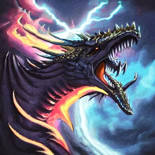 Prompt: lightning dragon 