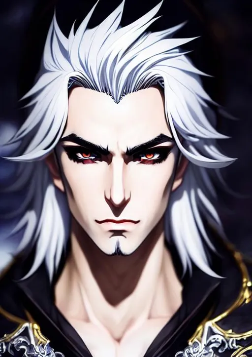 A vampire of the white hair by flyhitokiwa on DeviantArt