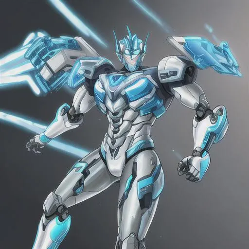 Prompt: Max Steel inspired robot