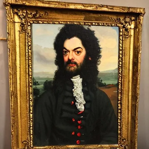 Prompt: 18th century stanley kubrick oil painting