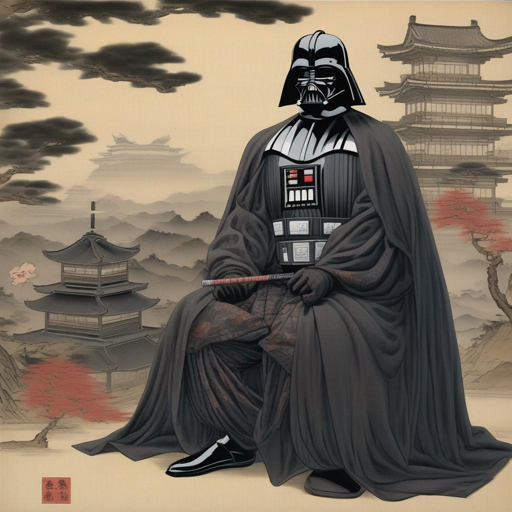 darth vader in the medieval japan