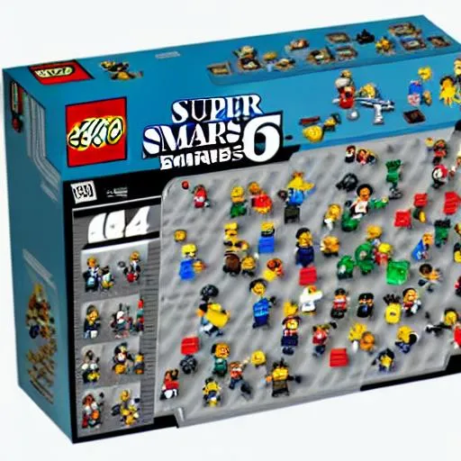 Prompt:  Super Smash Bros. lego set