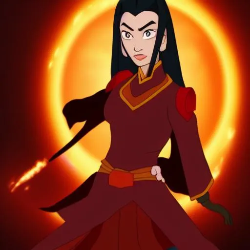 Prompt: Azula from avatar the last airbender