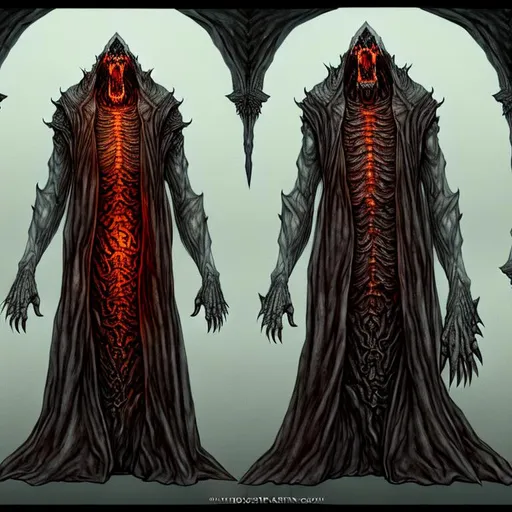 Prompt: giant monster, artstation, deviantart, hyperdetailed intricately detailed, other wordly, dungeons & dragons character, looks insidious, cloak