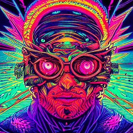 Hypnotic Illustration Of Hypnotic Psychedelic Art B 