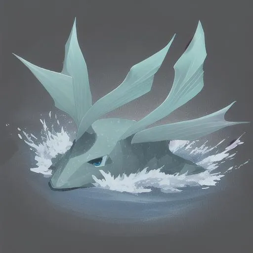 Prompt: Low Poly Water Creature