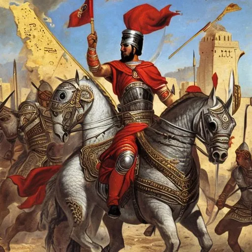 Prompt: Tunisia as a Great Warrior