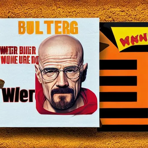 Prompt: walter white burger king whopper