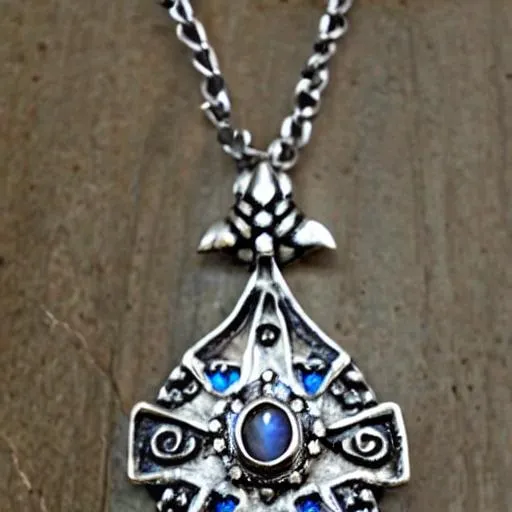The Moonshard Amulet is a captivating piece of jewel... | OpenArt