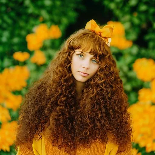 Prompt: fair complected, female, woman, curly hair, blonde