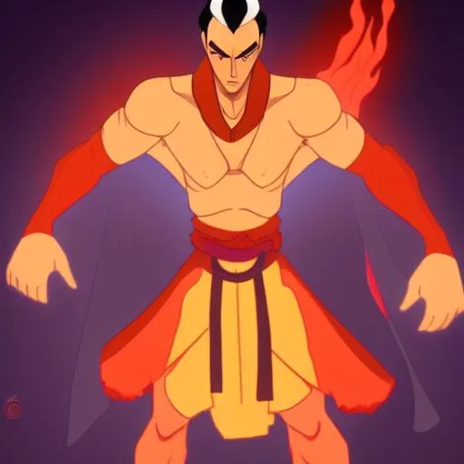 Prompt: Fire Lord Ozai from avatar the last airbender