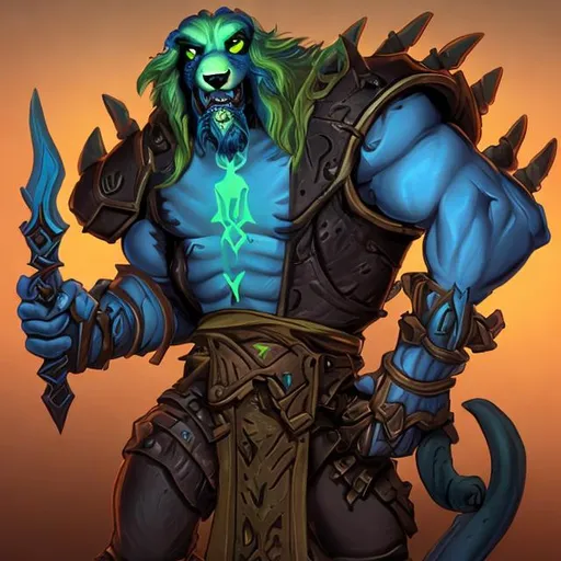 Prompt: hound from Hades, style of Blizzard Entertainment
