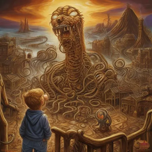 Prompt: Eldritch horror, Garfield