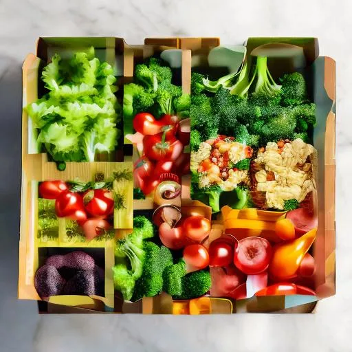 Prompt: Healthy and fresh mealbox