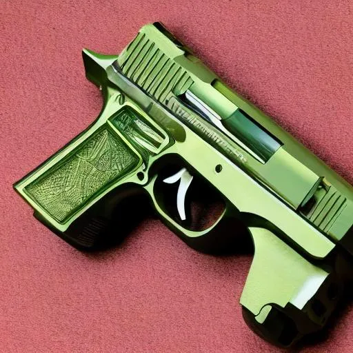 Prompt:  green deagle