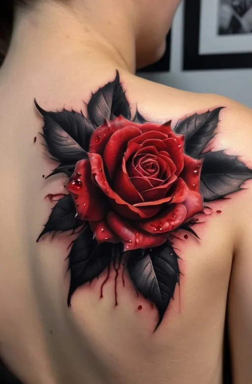 2. Realistic Botanical Rose