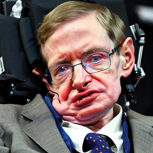 Prompt: Stephen Hawking
and stefan löfven child

