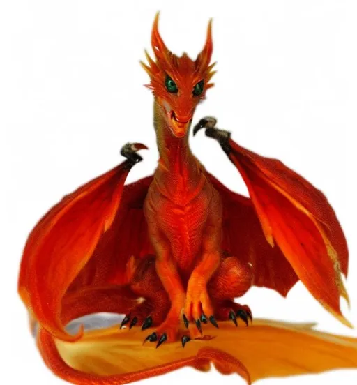 Prompt: Baby Red Dragon, Cute, One Head