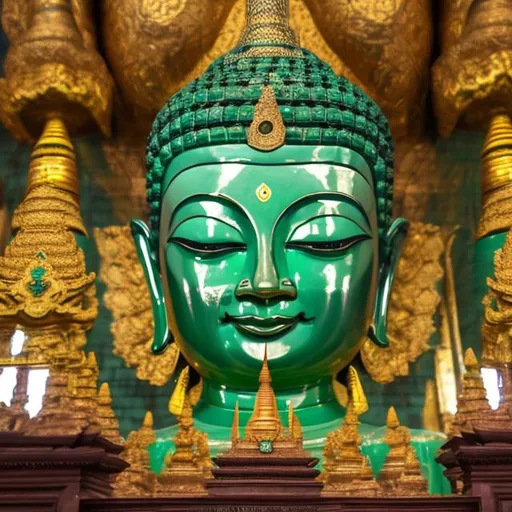 Prompt: emerald buddha
