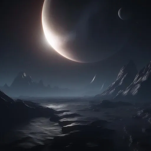 Prompt: Earth in space, up front, silent, quiet, peaceful, dark background, unreal engine, 
