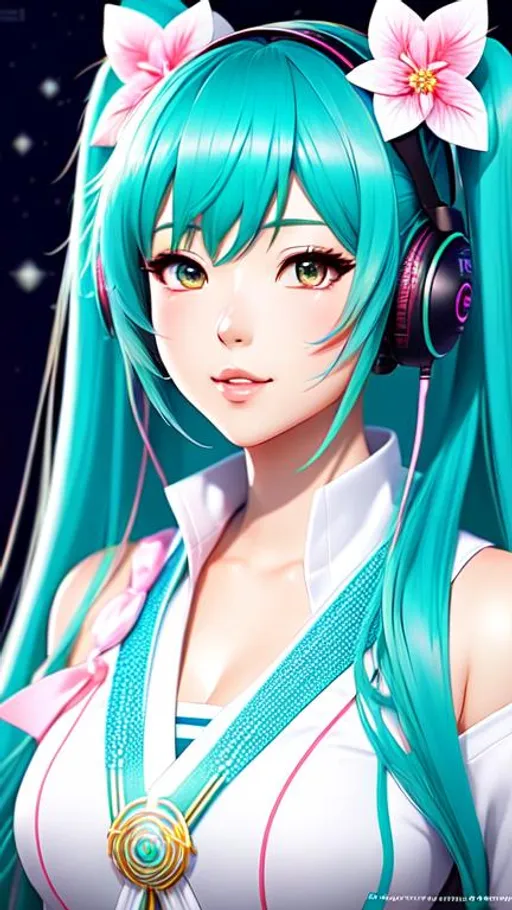 Prompt: Professional digital art of Miku Nakano, by sciamano240, neoartcore, and other illustrators, intricate details, face,  full body portrait, headshot, illustration, UHD, 4K