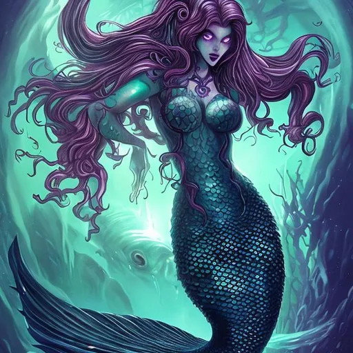 Evil Mermaid Sticker