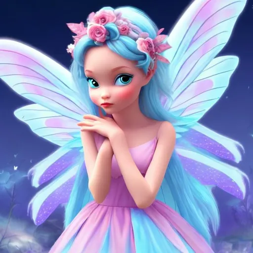 Prompt: Cartoon character beautiful fairy 