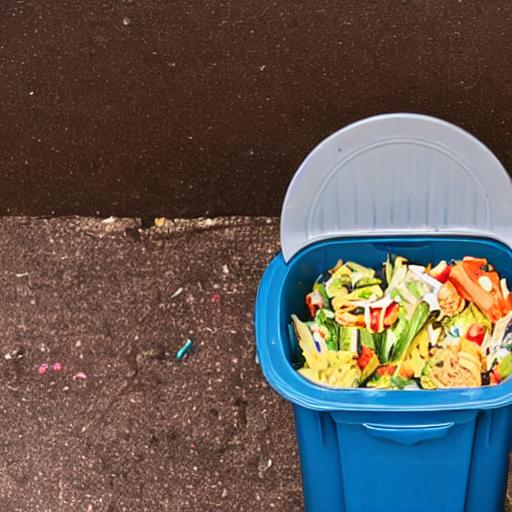 Food in garbage can OpenArt