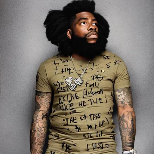 A Fat Black Dude With A Afro With A Maron Sweater a-fat-black-dude-with-a-afro-with-a-maron-sweater