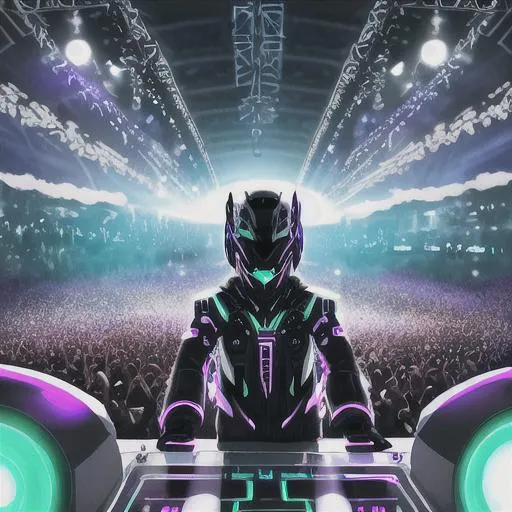 Prompt: Futuristic EDM festival
