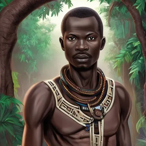 Prompt: A man from Africa in the year 2100




