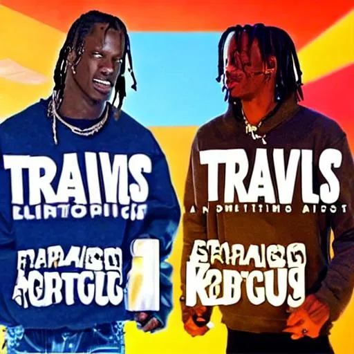 Prompt: travis scott and keanu reeves concert fortnite edp445 amogus burger ksi concert 4k