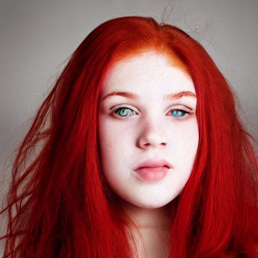 white teenage girl with red hair | OpenArt