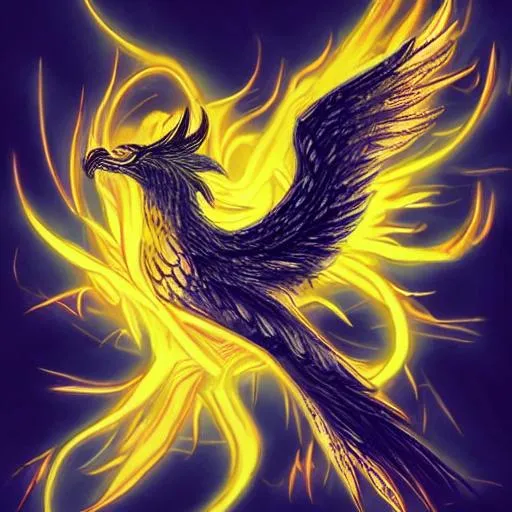 Prompt: A phoenix going back in time.