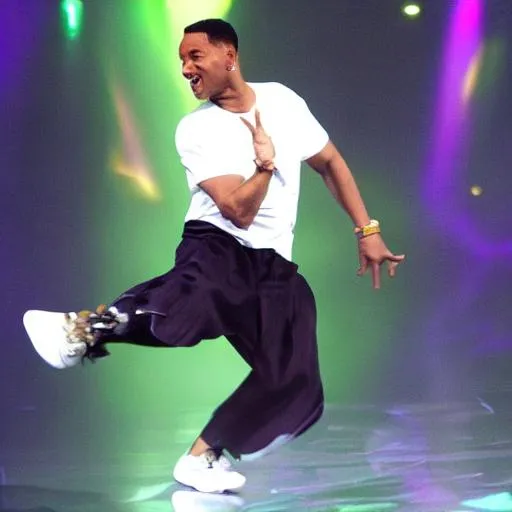 Prompt: will smith dancing

