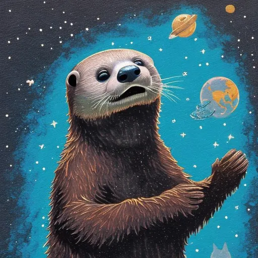 Prompt: Astronaut Otter