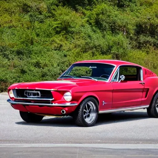 Prompt: 1967 ford mustang fastback
