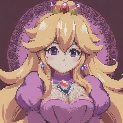 Prompt: princess peach, pixel art, ultra detailed, hue-shifting