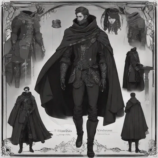 Prompt: Pre-Victorian age fantasy setting commoner suit, male, {{{{{{{Gelatinous Body}}}}}}}, Full Body Vantablack Skin, Vantablack Slime Body, {{{no facial features}}}, {no face},{{{{no eyes}}}}, fantasy setting, sketch, drawing, unhinged, creepy, living shadow,{{wielding dual heavy blade in combat stance}}
