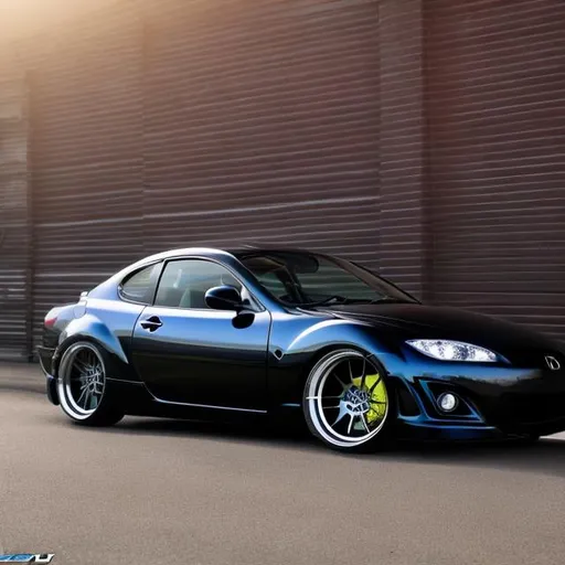 Prompt: Mazda mx 6 tuner turbo 20 inch wheels 