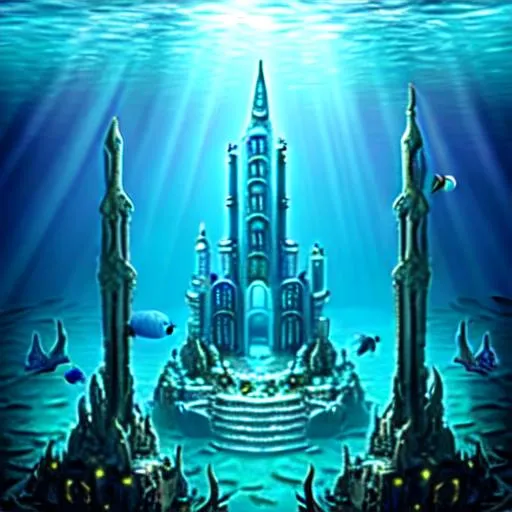 Prompt: underwater city atlantis